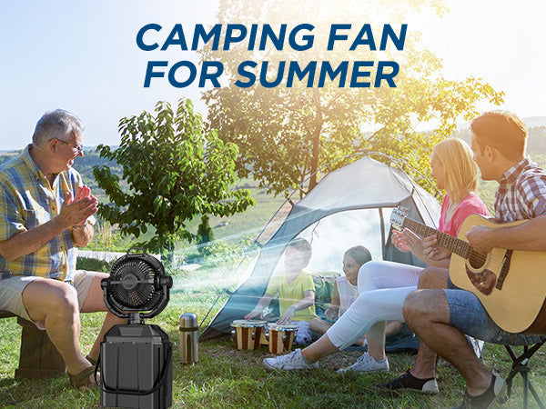 Portable Misting Fan with 25000mAh Reverse Charging & Remote Control, Auto-Oscillating LED Outdoor Cooling Fan, Stepless Speed, Waterproof Design for Camping, Patio, Pets, Garden Use (Black)